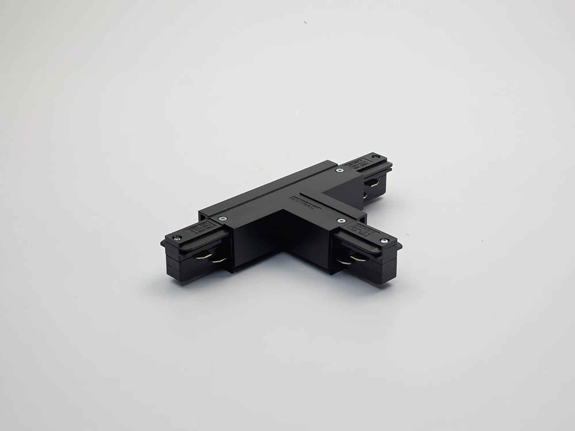 T Coupler With Feeding Option 3 Circuit Surface Mounted Track Earth Outside Right 555 1 1214 2  Eutrac 3 Circuit Surface-Black
